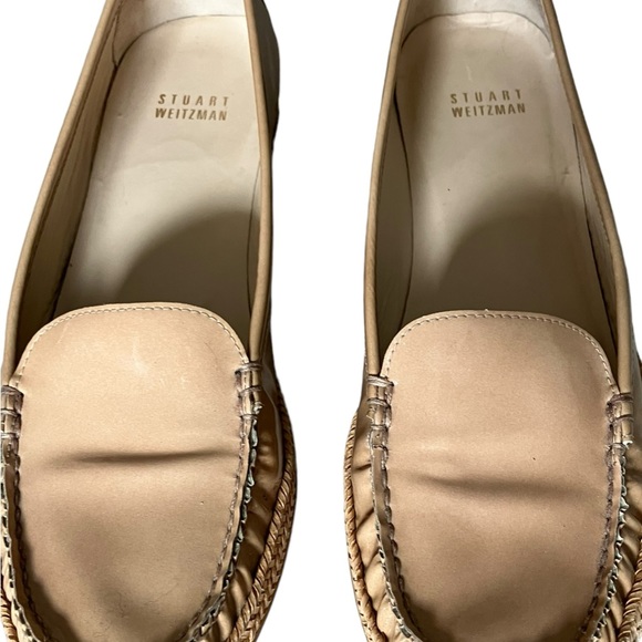 STUART WEITZMAN Women's 'GEEK' Adobe Aniline PATENT LEATHER LOAFERS - 9 - Picture 4 of 11